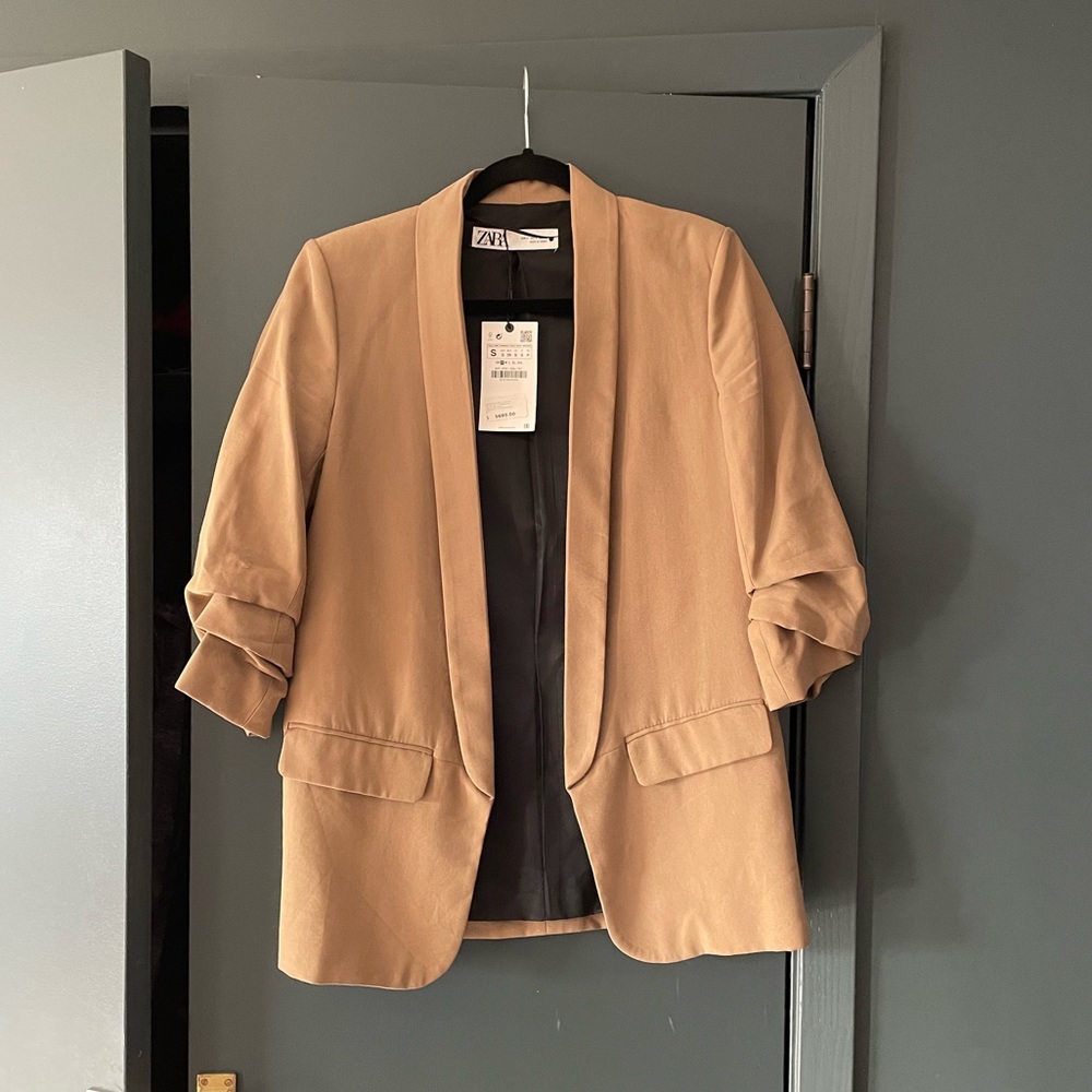 Zara green-khaki blazer size S